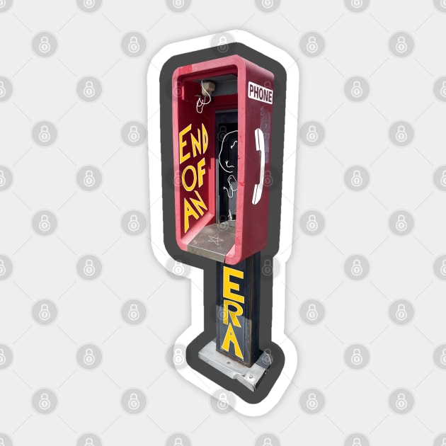 End of an Era Payphone Sticker by Sparkleweather